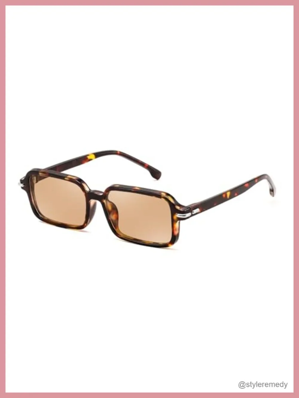 Vintage Rectangular Narrow Sunglasses UV400 Protection Lightweight Retro Square